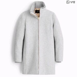 J.Crew Italian Stadium-Cloth Wool Blend Coat (Nello Gori)